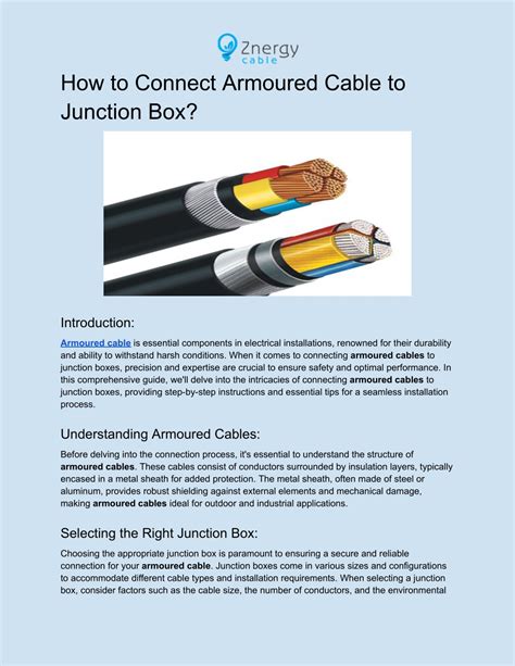 armoured cable junction box screwfix|how to join armoured cable.